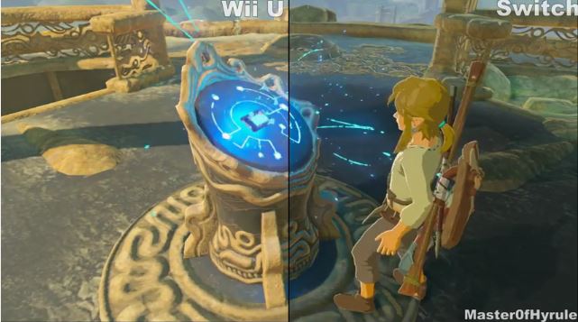 ゼルダの伝説 ブレス オブ ザ ワイルド スイッチ版 Wiiu版の比較動画が公開