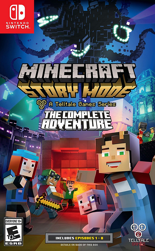 Nintendo Switch版 Minecraft Story Mode The Complete Adventure のパッケージが公開