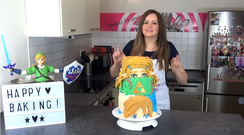 ドイツの女性youtuberの方が リンクとゼルダのケーキを作る クオリティが凄い