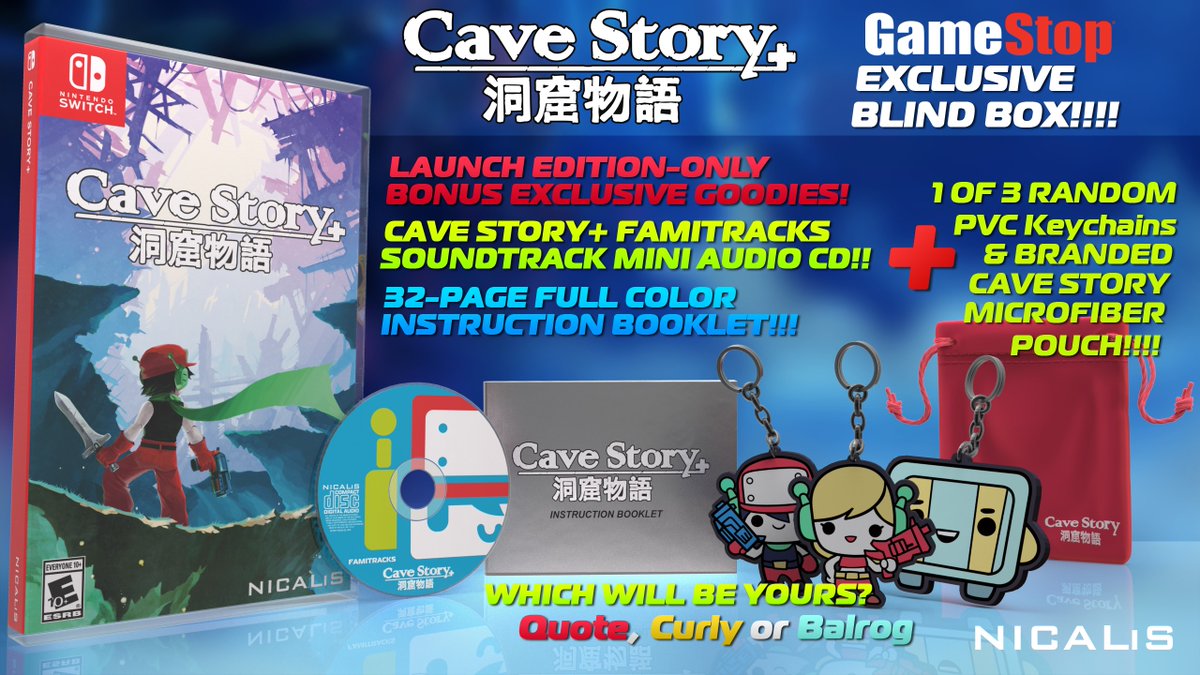 Nintendo Switch - 新品 初回限定特典付 Cave Story+ 洞窟物語 Switch