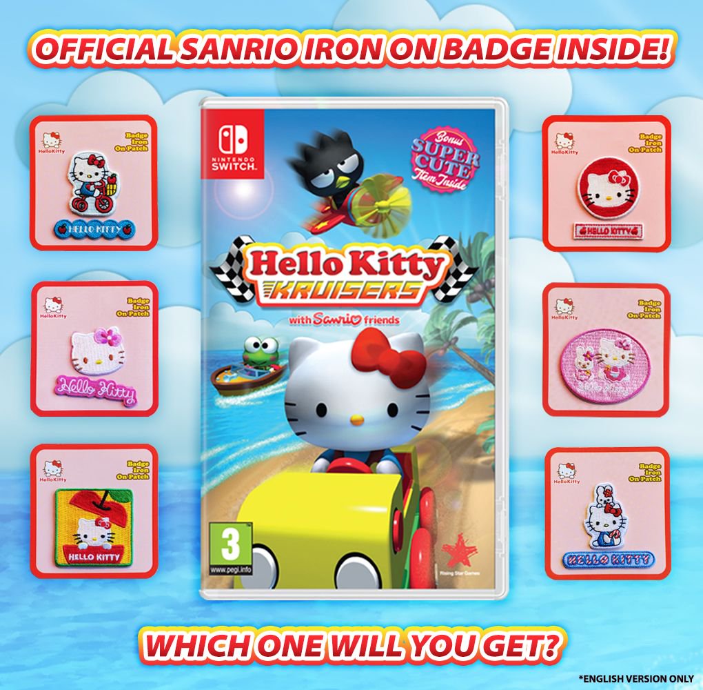 ハローキティのレースゲーム『Hello Kitty Kruisers』のパッケージ版には可愛らしいピンバッジが同梱！ | Nintendo Switch  情報ブログ