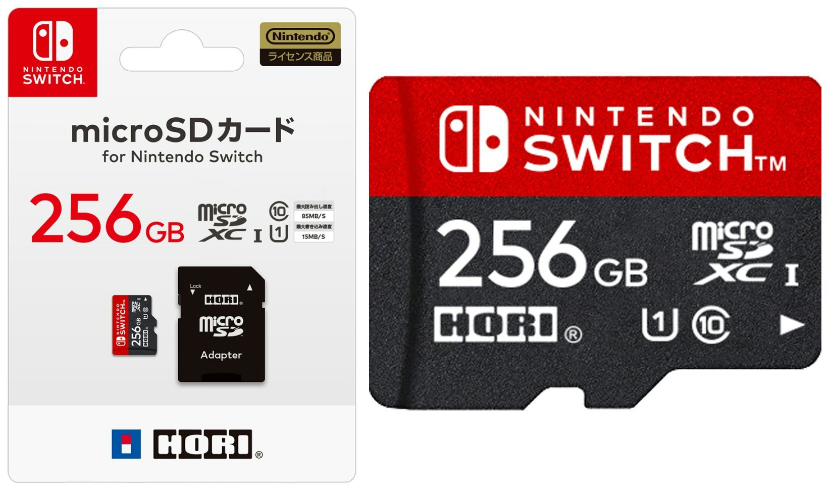 HORIから「microSDカード for Nintendo Switch 256GB」が2018年5月に 