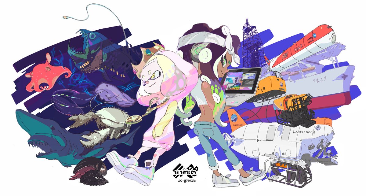 スプラトゥーン2 第10回 国内フェス 未知の生物 Vs 先進の技術 のイラストが公開 Nintendo Switch 情報ブログ 非公式