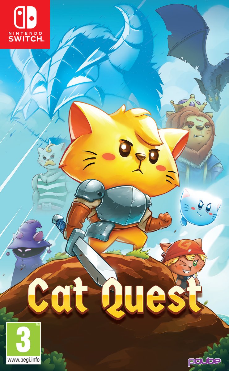 Switch版 Cat Quest のパッケージが海外で2018年9月に発売決定 猫が主人公のオープンワールドのアクションrpg