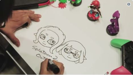 スプラトゥーン2 オクト エキスパンション の発売を祝って野上恒さんが記念イラストを描く