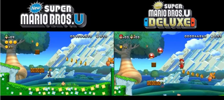 Switch用ソフト『Newスーパーマリオブラザーズ U デラックス』とWii U版の比較映像が公開！ | Nintendo Switch 情報ブログ