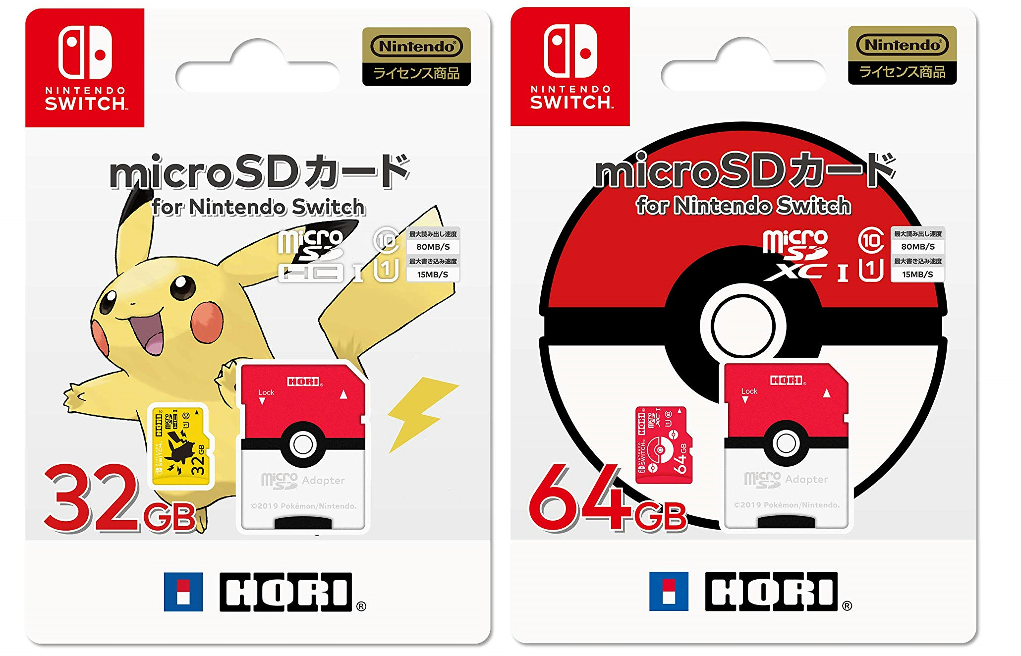 HORIから「ポケットモンスター microSDカード for Nintendo Switch 