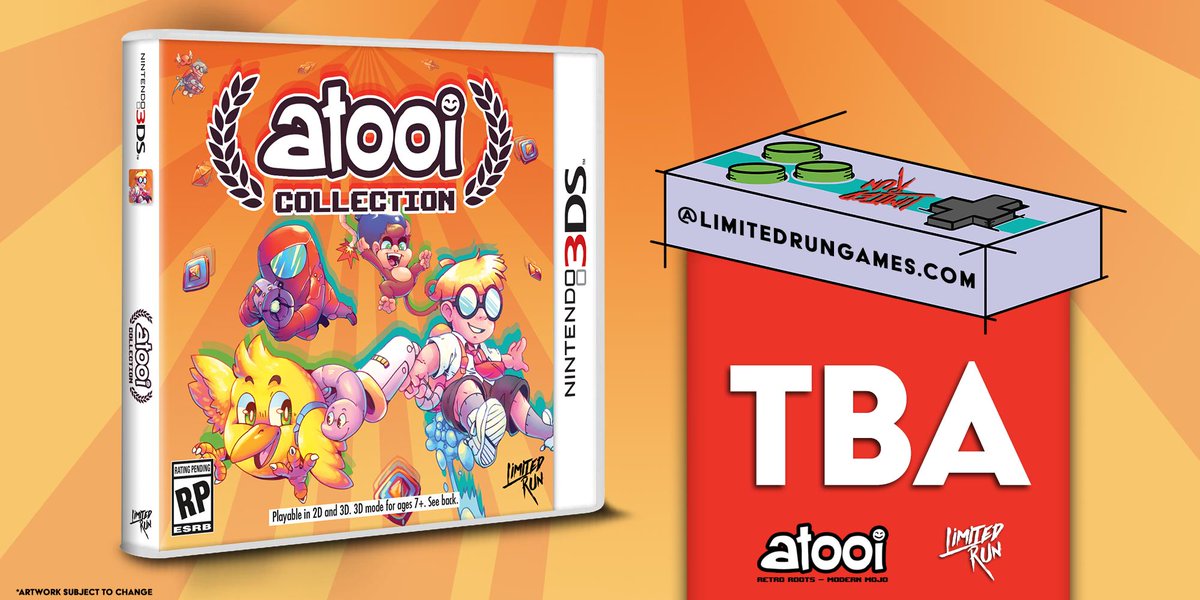 3ds用ソフト Atooi Collection のパッケージ版がlimited Run Gamesから発売決定
