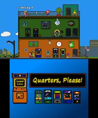 ニンテンドー3ds用ソフト Quarters Please が海外 向けとして発売決定 5つのレトロタイトルにインスパイアされたアーケードスタイルゲーム