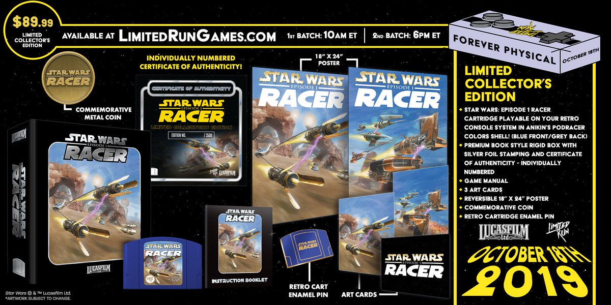 ニンテンドー64『Star Wars: Episode 1 Racer』がLimited Run Gamesから再リリース決定！ | Nintendo  Switch 情報ブログ