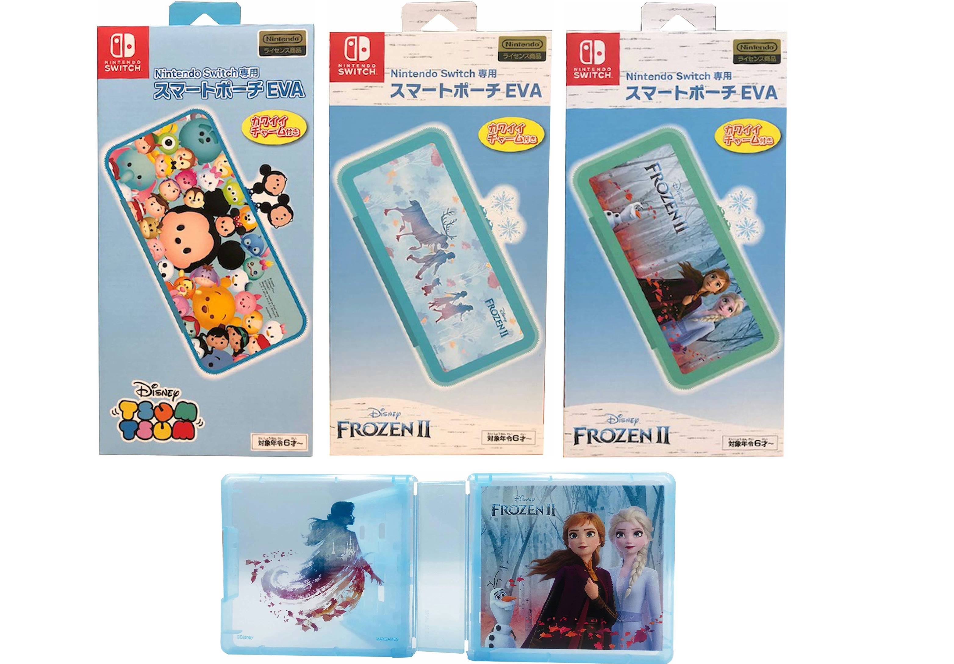 マックスゲームズから ツムツム アナと雪の女王 デザインの Switch専用 スマートポーチeva と Switch専用カードケース カードポケット24 が19年12月に発売決定 Nintendo Switch 情報ブログ 非公式