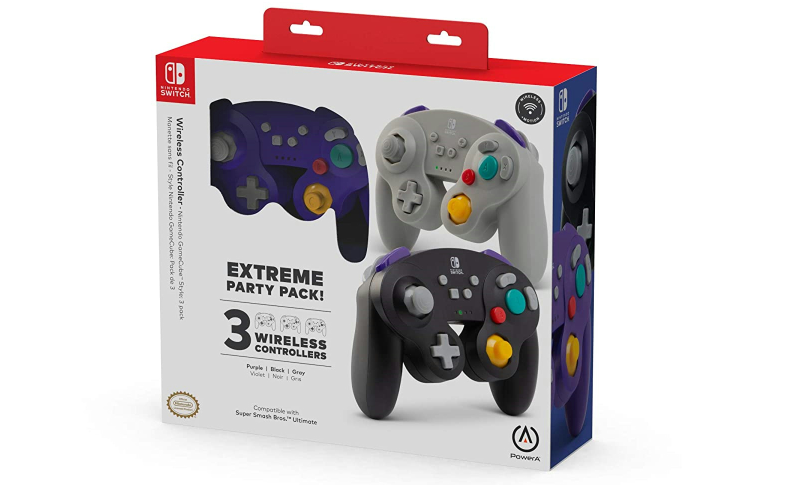 Poweraからゲームキューブスタイルの Nintendo Switch ワイヤレスコントローラー Extreme Party Packが海外向けとして発売決定