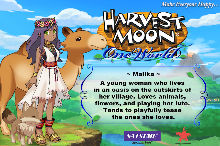 Ps4 Switch用ソフト Harvest Moon One World の結婚候補者 Malika のイラストが公開