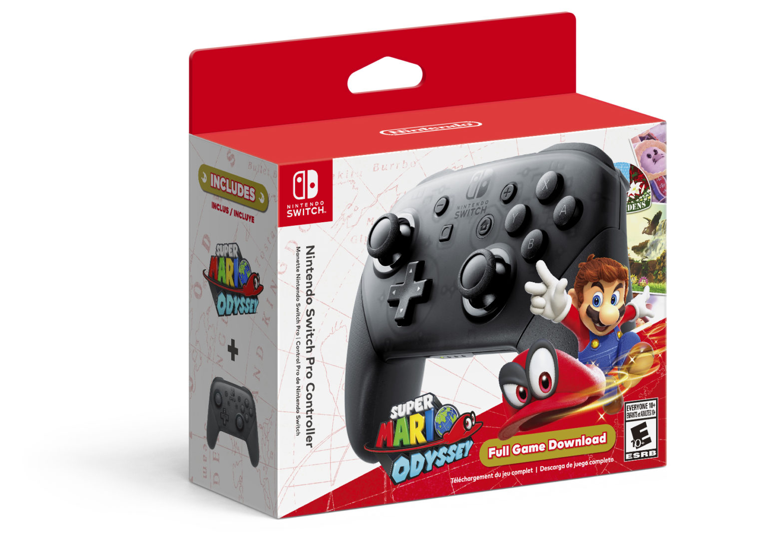 Walmartが「Nintendo Switch Proコントローラー＋スーパーマリオ オデッセイ (ダウンロード版)」の予約販売を開始