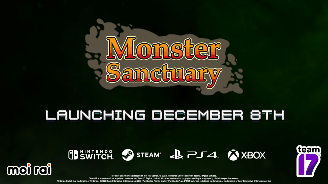 Ps4 Xbox One Switch Pcソフト Monster Sanctuary が海外向けとして12月8日に発売決定