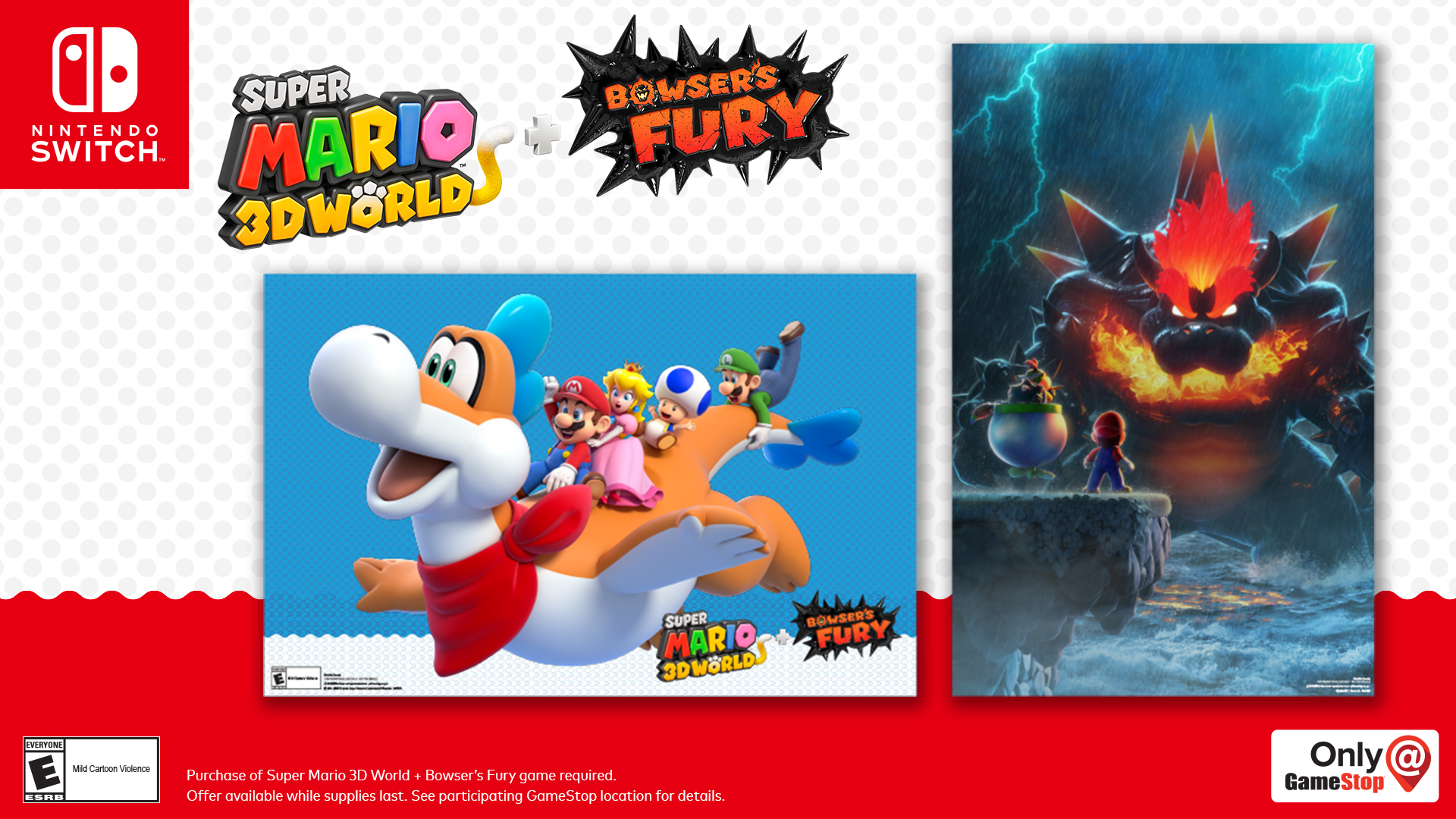 Gamestopとeb Games Canadaとbest Buyがswitch用ソフト スーパーマリオ 3dワールド フューリーワールド の早期購入特典を発表