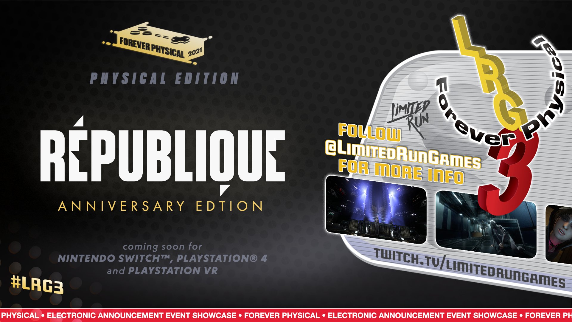 PS4,PSVR＆Switch版『République Anniversary Edition』のパッケージ版 