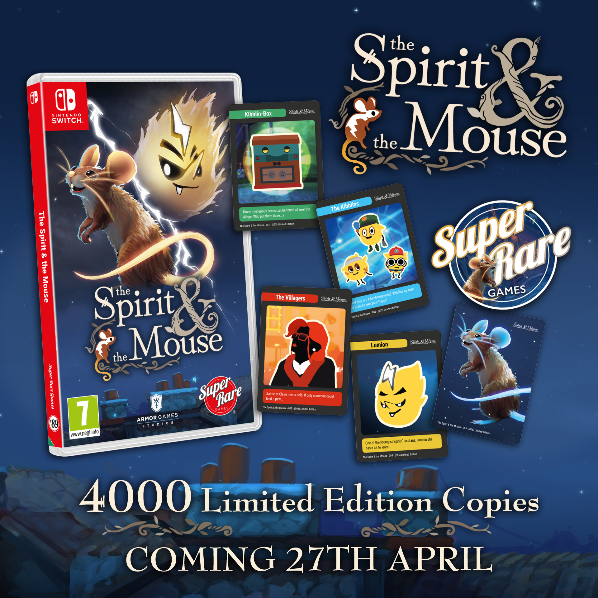 Spirit & The Mouse』のSwitch向けパッケージ版がSuper Rare Gamesから海外発売決定！ Nintendo Switch 情報ブログ