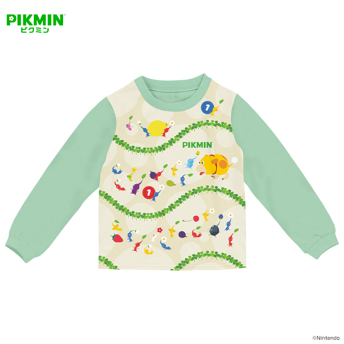 pikumin-hikaru-pajamas-nagasode-2024-green102